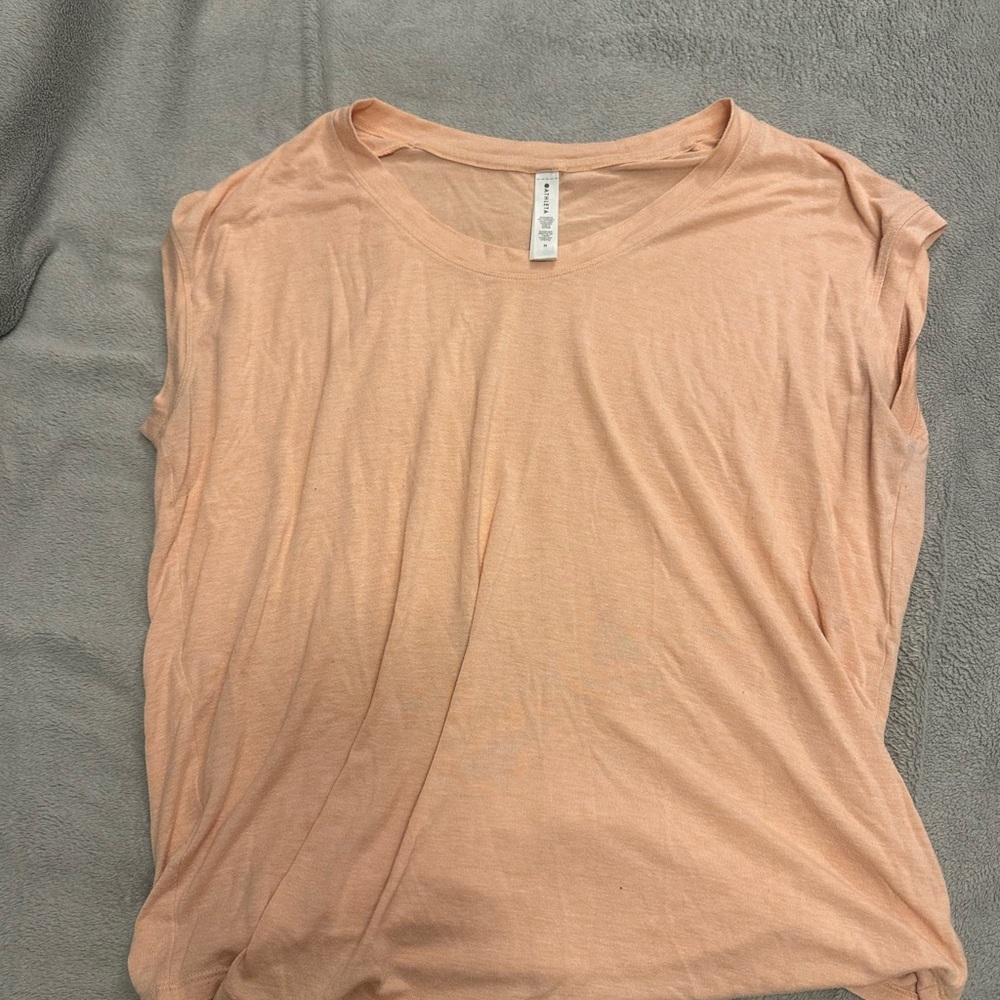 Athleta Light Coral Women's Short Sleeve Top